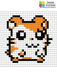 semplici pixel art animali