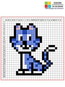 semplici pixel art animali