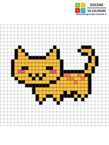 semplici pixel art animali