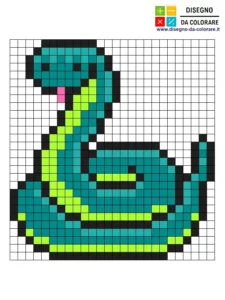 serpente pixel art