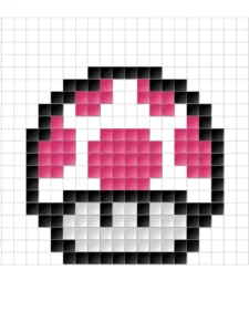 super mario pixel art​