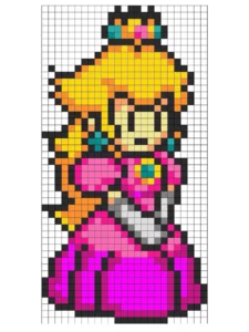 super mario pixel art​