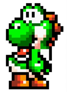 super mario pixel art​