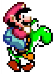 super mario pixel art​