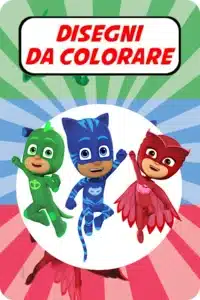 super pigiamini da colorare pdf