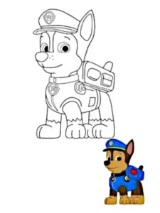 disegni chase paw patrol