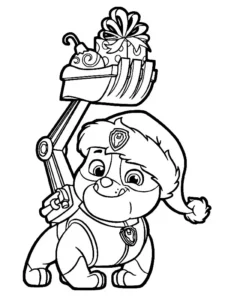 disegni da colorare paw patrol rubble