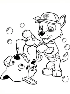 disegni da colorare rocky