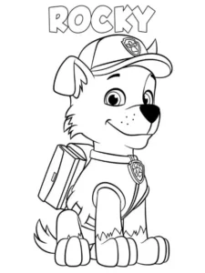 disegni paw patrol rocky