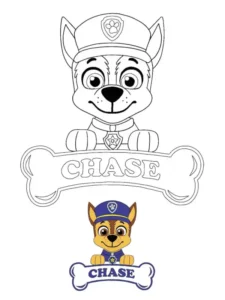 disegno chase paw patrol