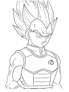 goku e vegeta da colorare