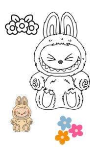 labubu da colorare e stampare