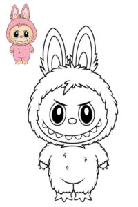 labubu da colorare e stampare