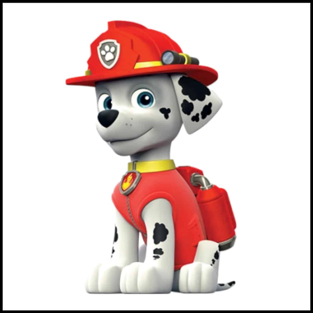 marshall paw patrol da colorare