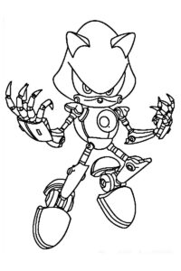 metal sonic da colorare