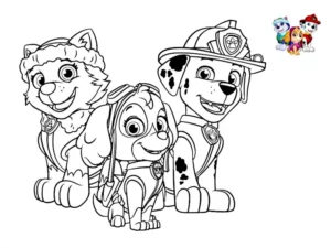 paw patrol skye da colorare
