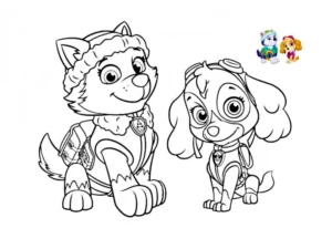 paw patrol skye da stampare