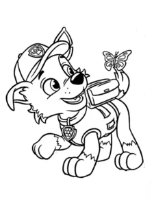 rocky paw patrol da colorare