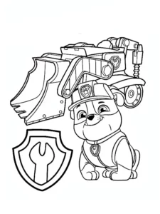 rubble and crew da colorare