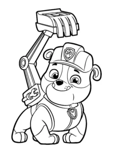 rubble and crew da colorare