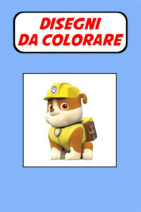 rubble paw patrol da colorare pdf
