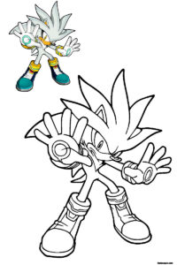 silver sonic da colorare