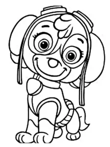 skye paw patrol da colorare