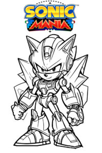 sonic mania da colorare