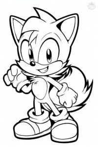 tails sonic da colorare