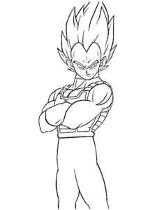 vegeta da colorare