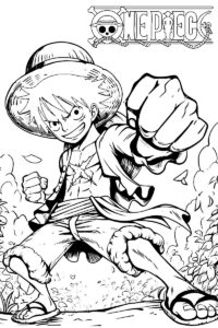 luffy da colorare