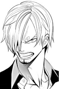 sanji one piece da colorare