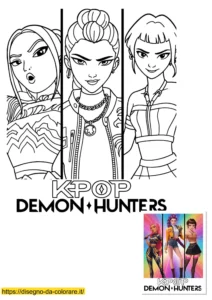 disegni kpop demon hunters