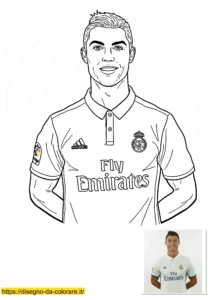 disegno ronaldo da colorare