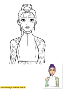 kpop demon hunters da colorare