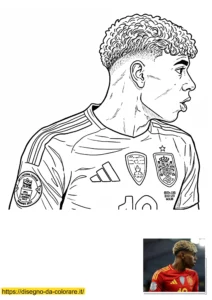 lamine yamal da colorare lamine yamal da colorare