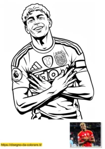 lamine yamal da colorare lamine yamal da colorare