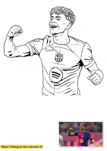 lamine yamal disegno da colorare lamine yamal disegno da colorare