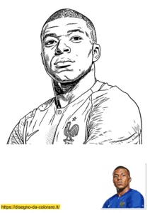 mbappé da colorare mbappé da colorare