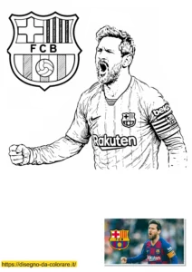 messi disegno da colorare messi disegno da colorare