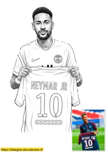 neymar disegno da colorare neymar disegno da colorare