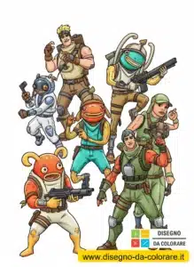 skin disegni di fortnite colorati