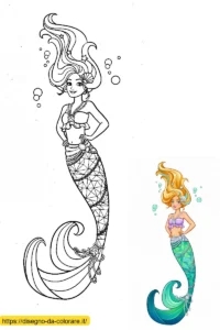 disegni di sirena barbie da stampare Uno dei nostri più belli e difficili disegni da colorare di Barbie Sirena, in cui la si vede fluttuare sul fondo dell'oceano.