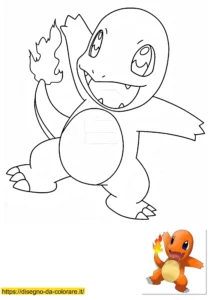 charmander pokemon da colorare charmander pokemon da colorare