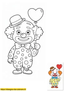 disegno carnevale da stampare Un dettagliato disegno carnevale da stampare di un clown; sfida artistica per bambini esperti, con guida colori professionale.