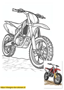 disegno da colorare motocross disegno da colorare motocross