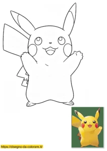 disegno da colorare pikachu disegno da colorare pikachu