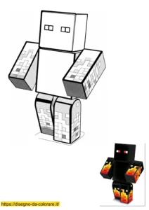 disegno minecraft da colorare disegno minecraft da colorare
