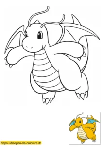 dragonite pokemon da colorare dragonite pokemon da colorare