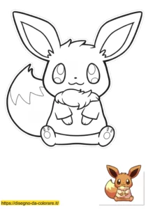 eevee pokemon da colorare eevee pokemon da colorare